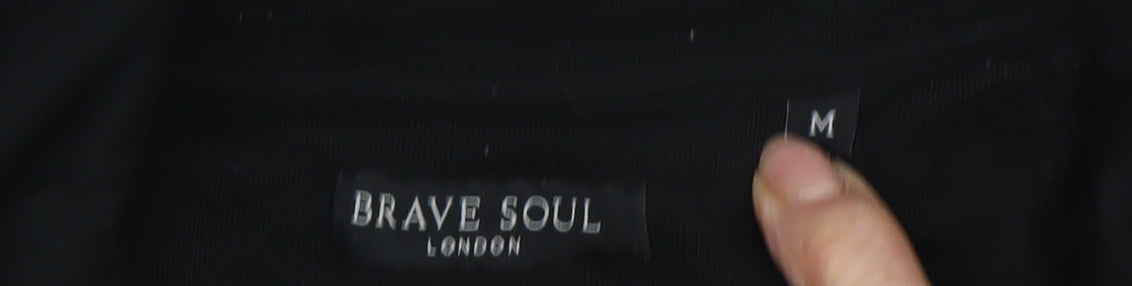 Brave Soul Men's Black Medium Pullover Hoodie