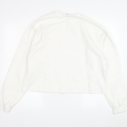 Miss Selfridge Women's White M Pullover Sweatshirt