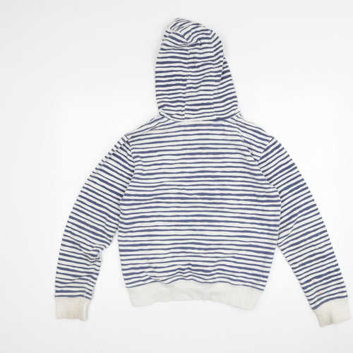 Penguin Boys Blue Striped Pullover Hoodie Size 12-13Y