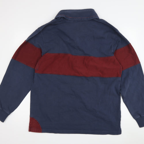Orvis Men's Blue Cotton Pullover Sweatshirt M