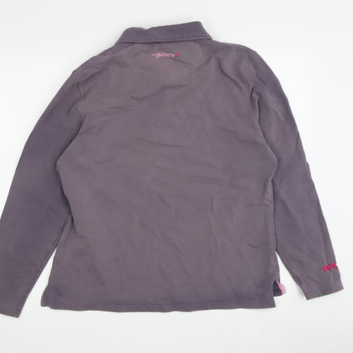 Tayberry Women's Grey Henley Sweatshirt Size 12