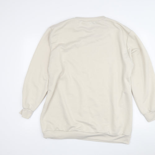 Miss Klass Women Beige Pullover Sweatshirt Size 24