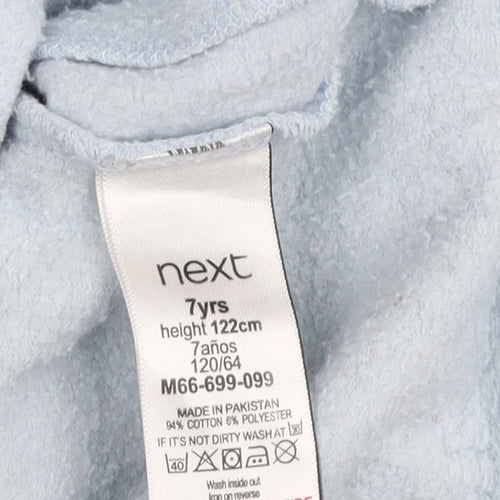 Next Boys Blue Full Zip Hoodie - Size 7 Years