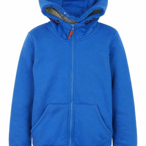 Mountain Warehouse Boys Blue Hoodie 7-8 Full Zip Lined