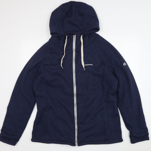 Craghoppers Women's Blue Full Zip Hoodie Size 18
