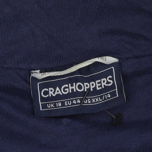 Craghoppers Women's Blue Full Zip Hoodie Size 18