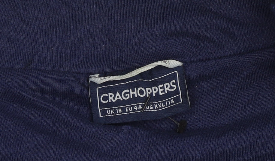 Craghoppers Women's Blue Full Zip Hoodie Size 18