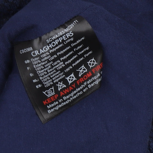 Craghoppers Women's Blue Full Zip Hoodie Size 18