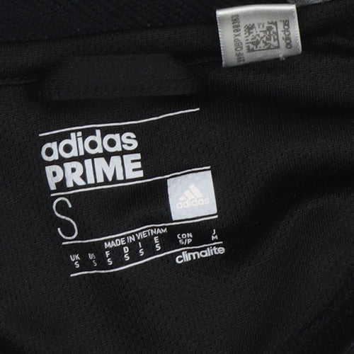 Adidas Unisex Black Full Zip Hoodie Size S Regular Fit