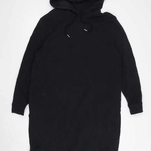 M&S Women's Black Hoodie, Size 14, Casual Pullover