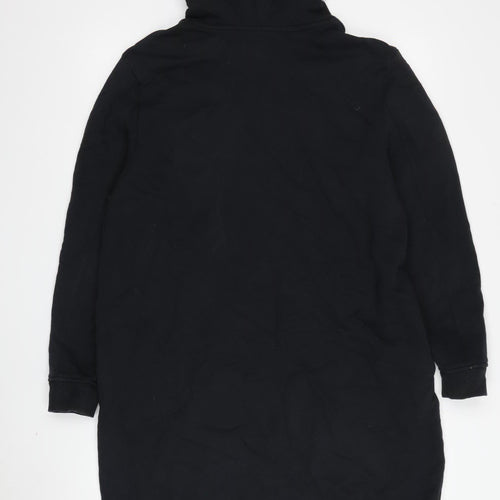 M&S Women's Black Hoodie, Size 14, Casual Pullover