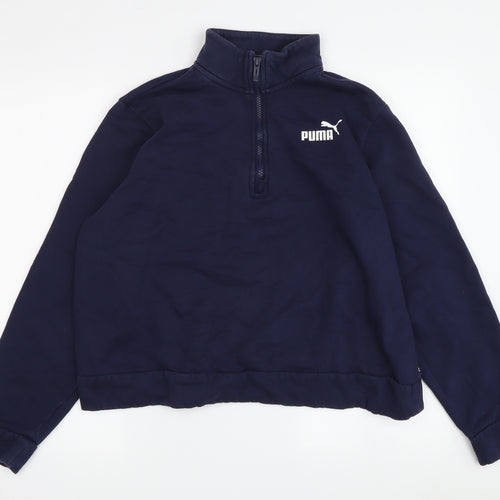 Puma Women's Blue Pullover Sweatshirt L