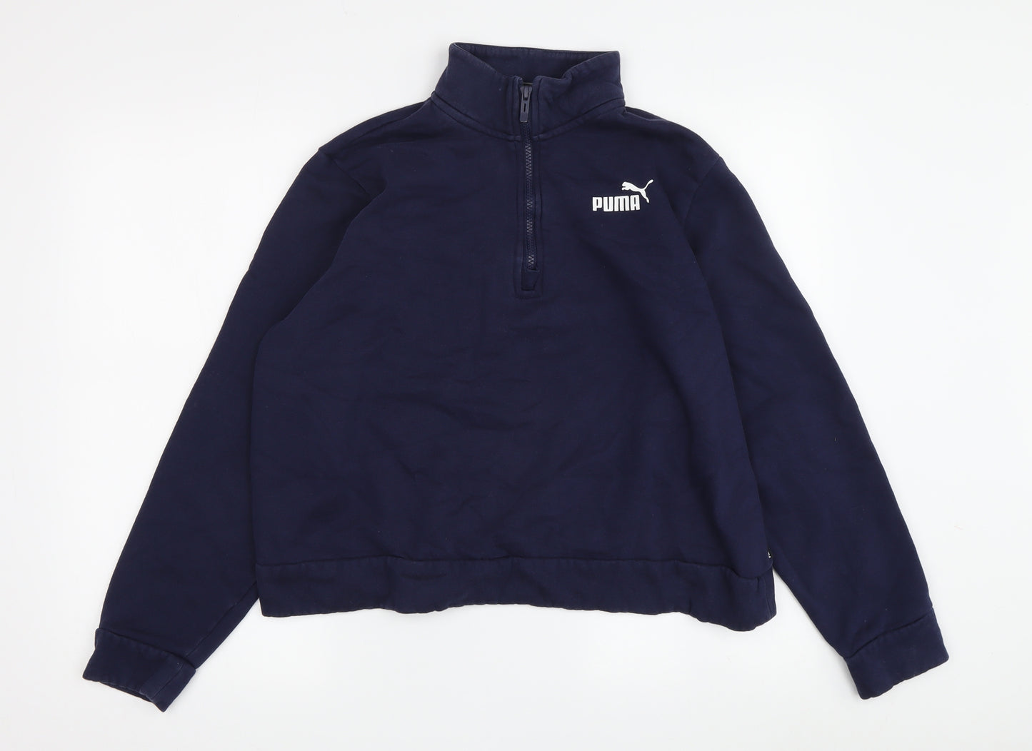 Puma Women's Blue Pullover Sweatshirt L