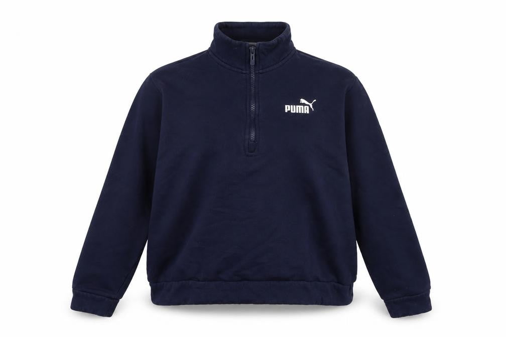 Front view of Puma Women's Blue Pullover Sweatshirt L