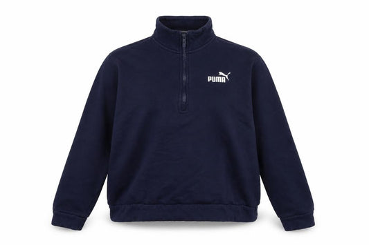 Front view of Puma Women's Blue Pullover Sweatshirt L
