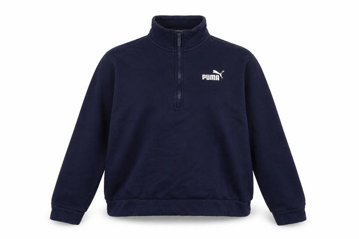 Front view of Puma Women's Blue Pullover Sweatshirt L