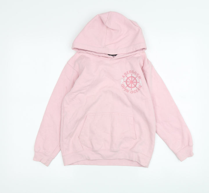 O'Shea Girls Pink Nautical Graphic Hoodie L