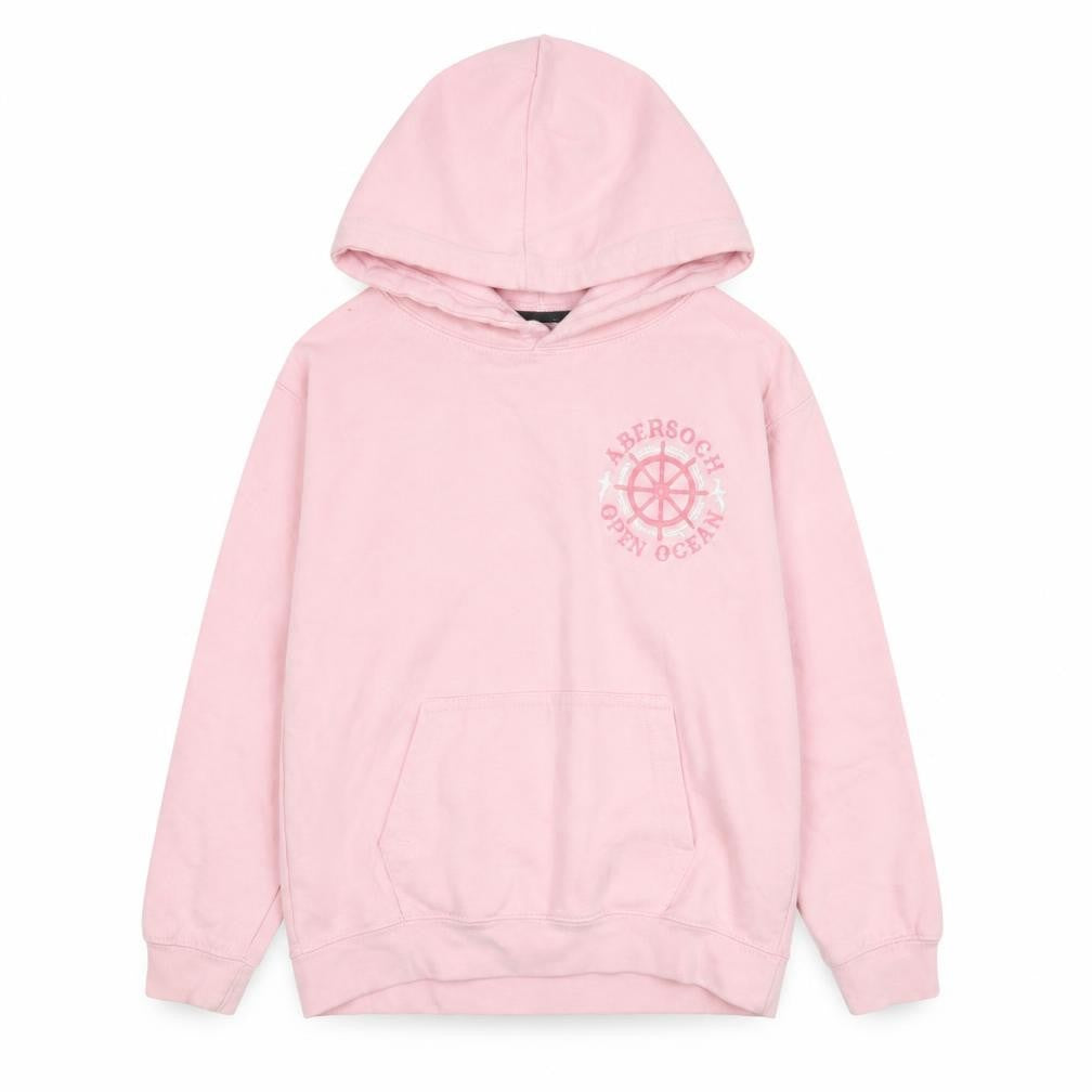O'Shea Girls Pink Nautical Graphic Hoodie L