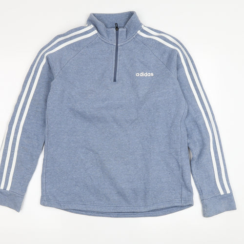 Adidas Unisex Blue Pullover Sweatshirt S