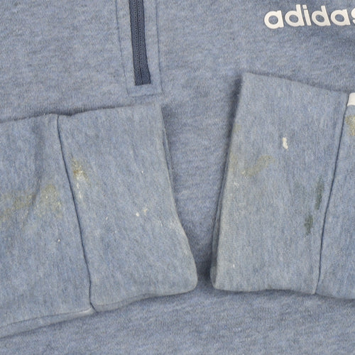 Adidas Unisex Blue Pullover Sweatshirt S