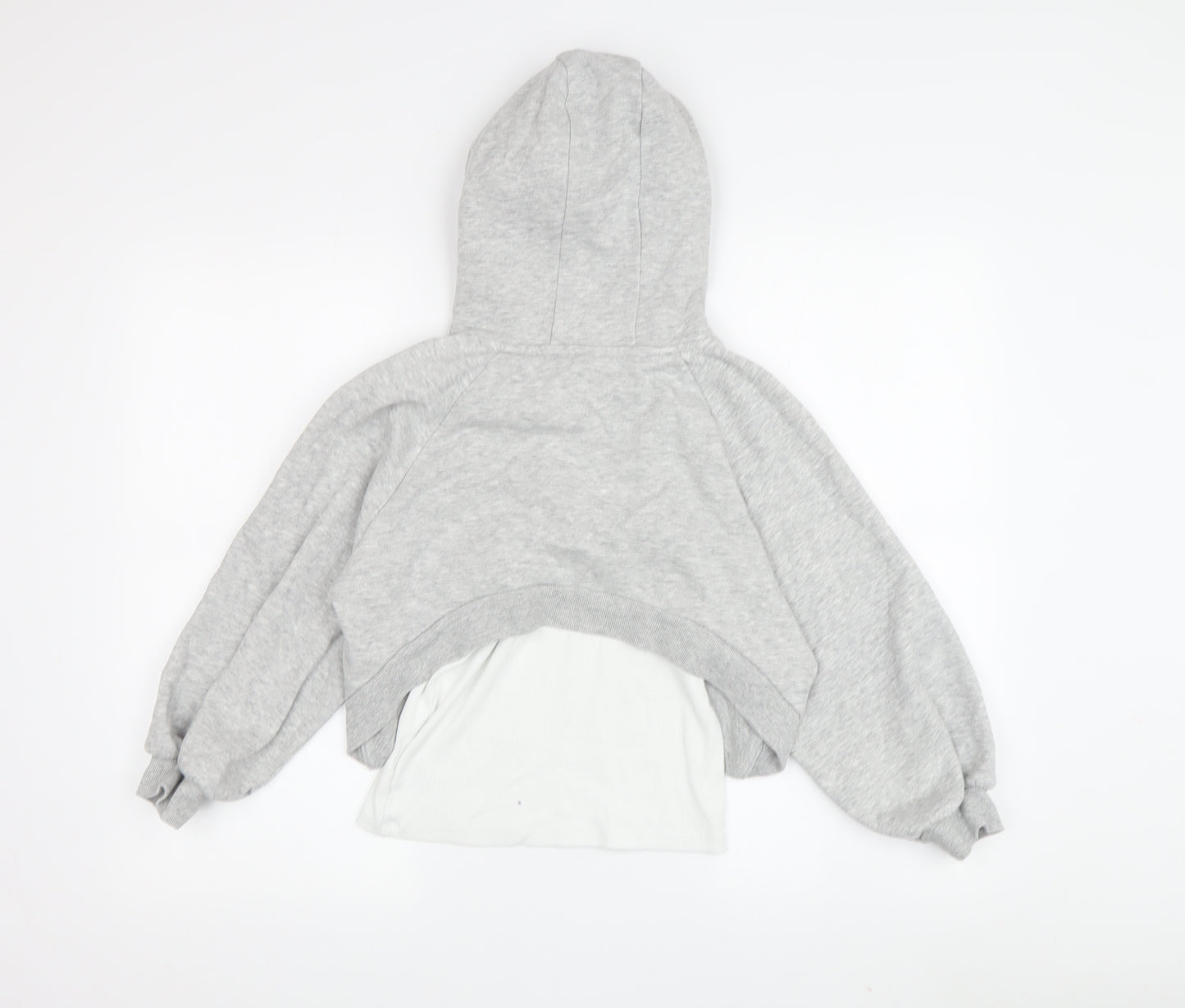 Next Girls Grey Hoodie, 9 Years, Pullover Style