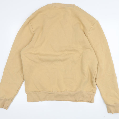 River Island Men's Beige Crew Neck Sweatshirt M
