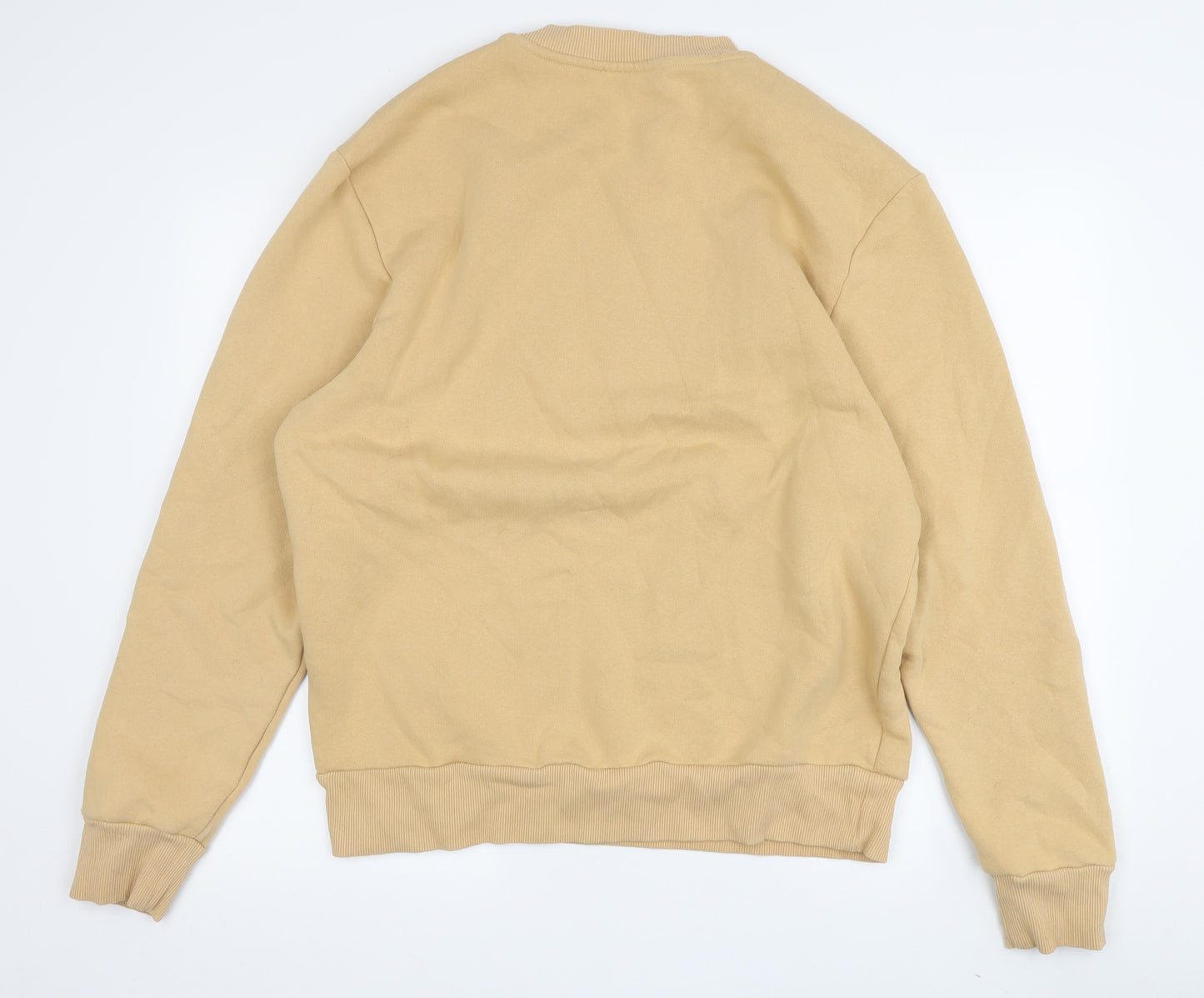 River Island Men's Beige Crew Neck Sweatshirt M