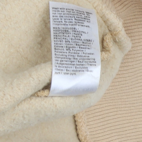 River Island Men's Beige Crew Neck Sweatshirt M