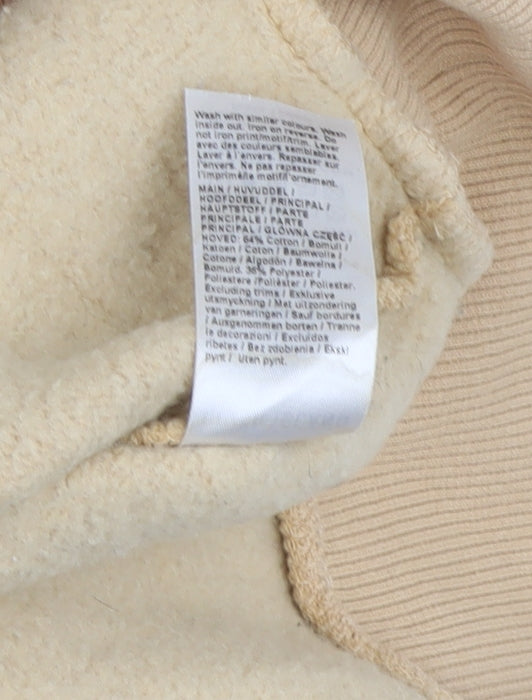 River Island Men's Beige Crew Neck Sweatshirt M