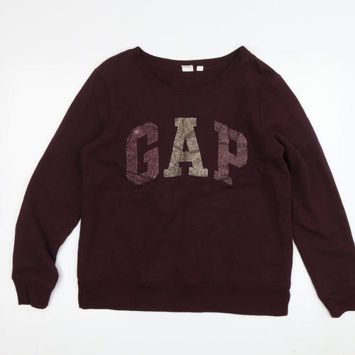 GAP Women's Multicoloured Logo Sweatshirt S Casual