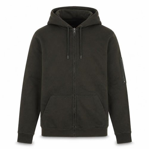 Brave Soul Men's Green Full Zip Hoodie, Size L