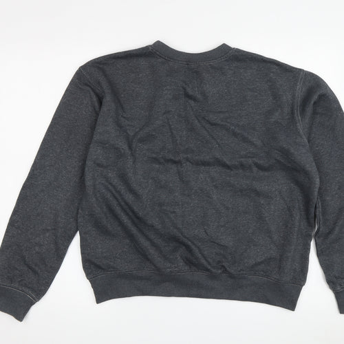H&M Women’s Grey Pullover Sweatshirt M Regular Crew Neck