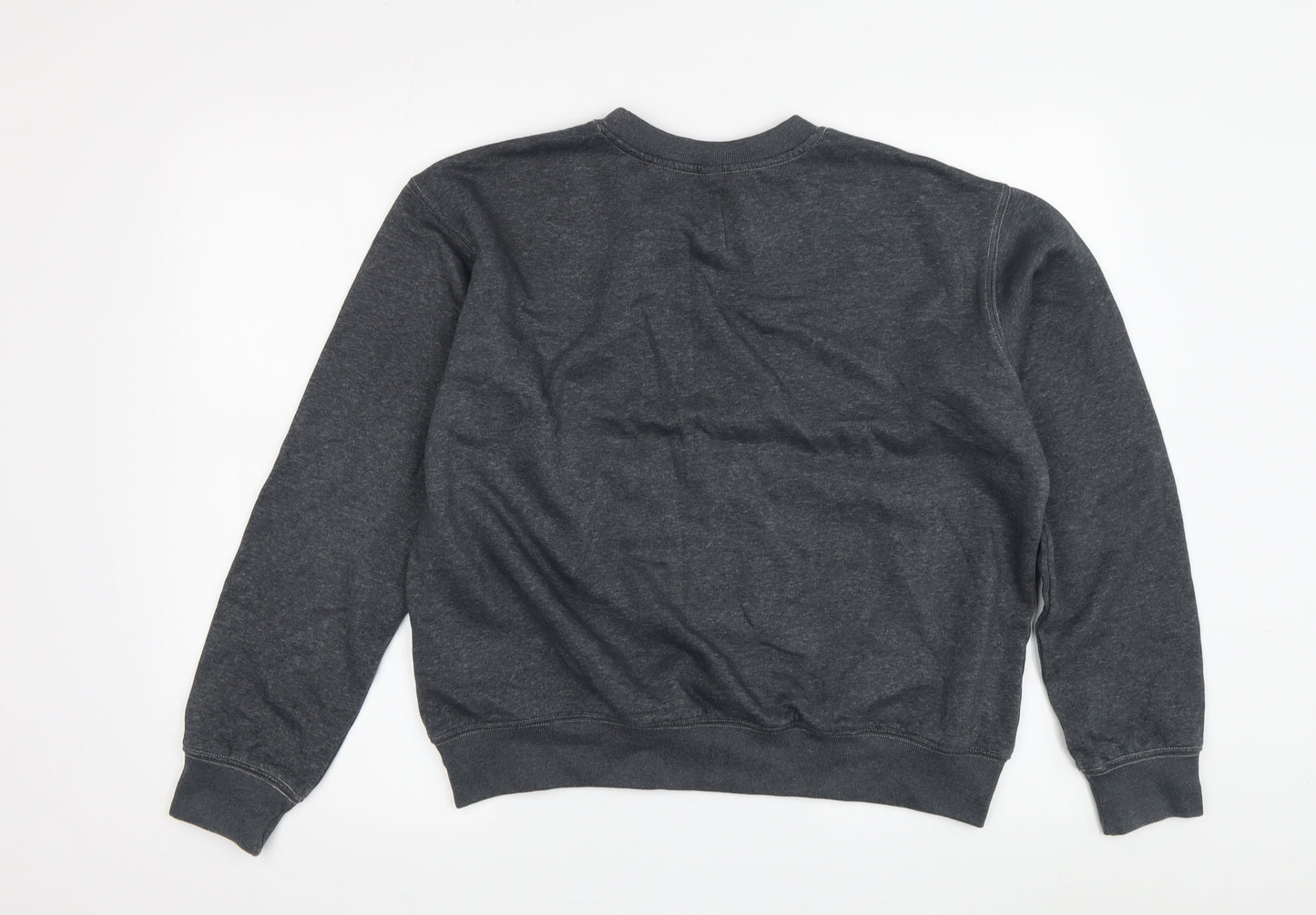 H&M Women’s Grey Pullover Sweatshirt M Regular Crew Neck