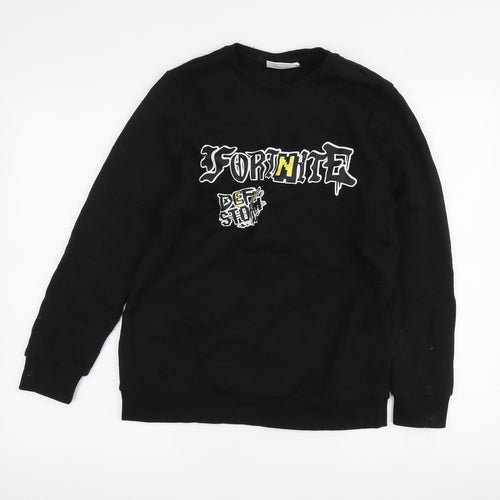 Fortnite Boys Black Large Graphic Sweatshirt Pullover