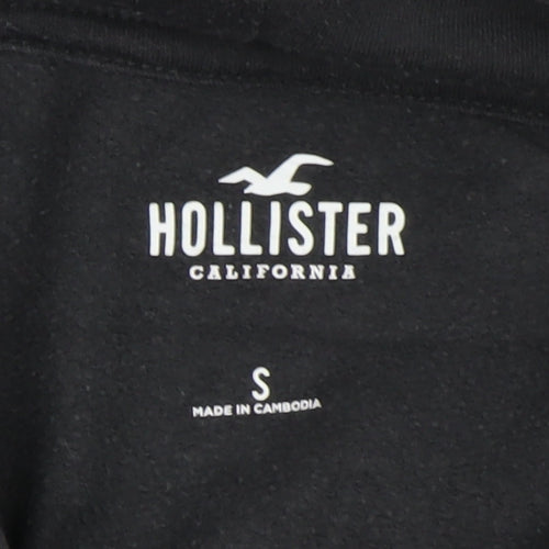 Hollister Women's Black Graphic Pullover Hoodie S