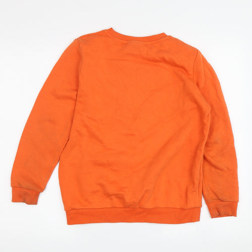 Naruto Boys Orange Anime Graphic Long Pullover Sweatshirt 11-12Y