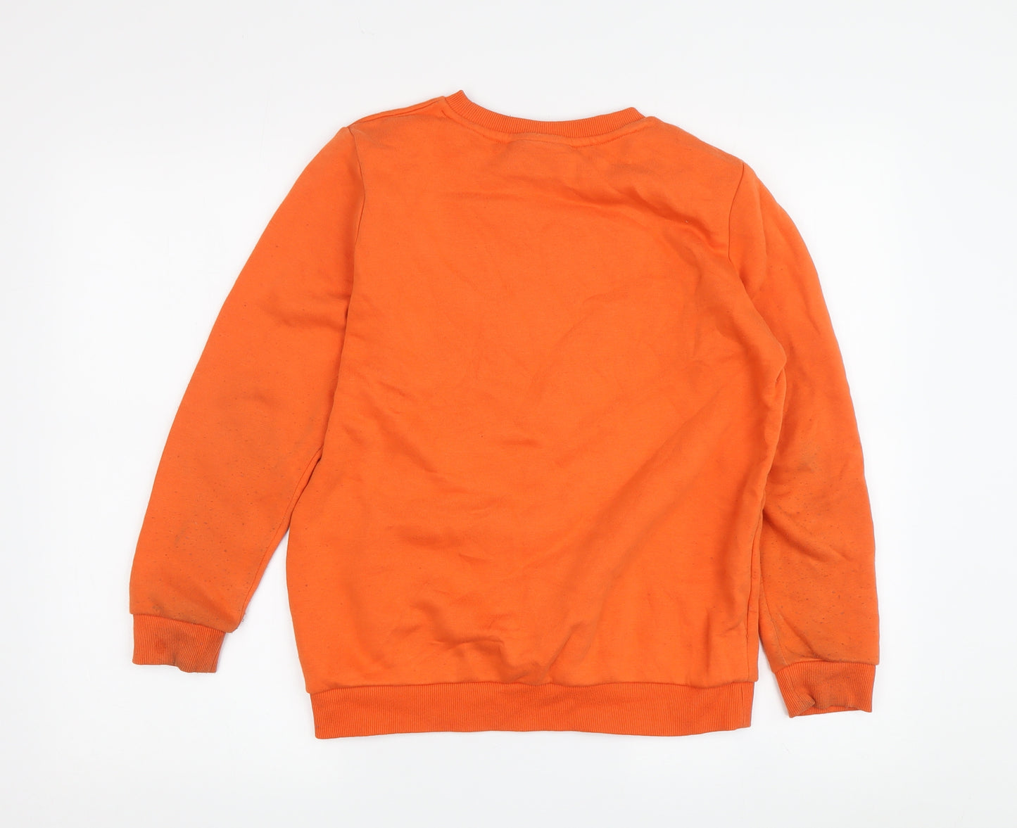 Naruto Boys Orange Anime Graphic Long Pullover Sweatshirt 11-12Y
