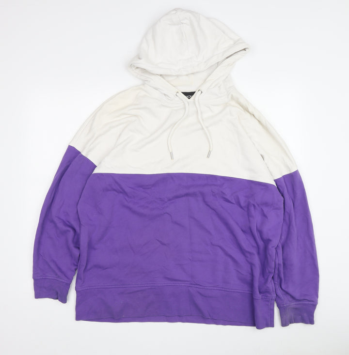 Monki Unisex Purple Hoodie - Medium, Pullover Style