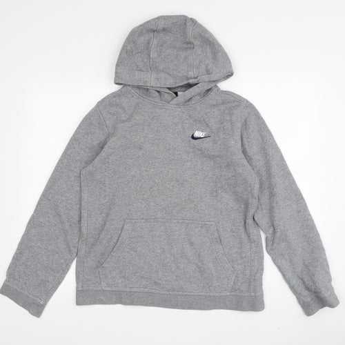 Nike Boys Grey Hoodie XL Pullover, Jersey, Logo Accented