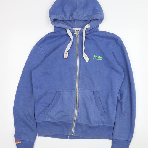 Superdry Men's Blue Full Zip Hoodie M