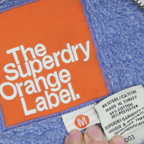 Superdry Men's Blue Full Zip Hoodie M