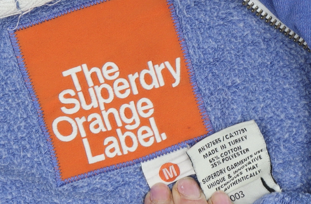 Superdry Men's Blue Full Zip Hoodie M