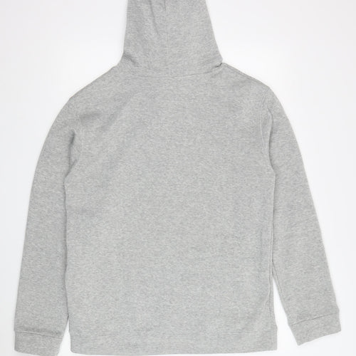 Men's Grey Rick and Morty XL Pullover Hoodie