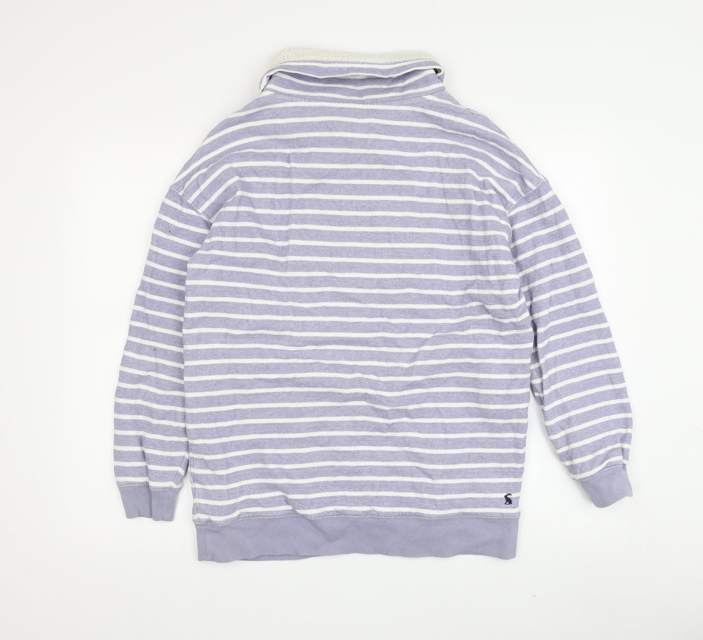 Joules Women's Purple Striped Sweatshirt Size L