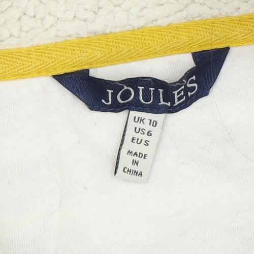 Joules Women's Purple Striped Sweatshirt Size L