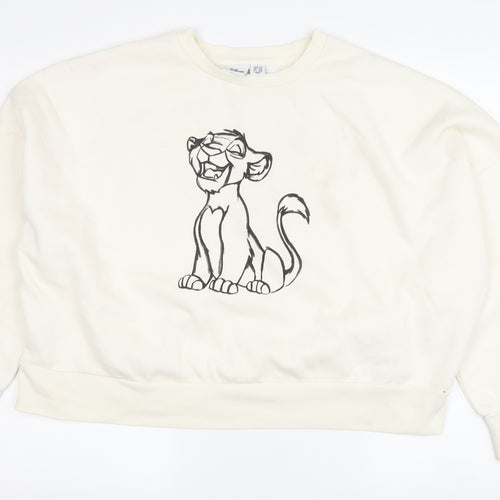 Disney Women's Ivory Lion King Sweatshirt L