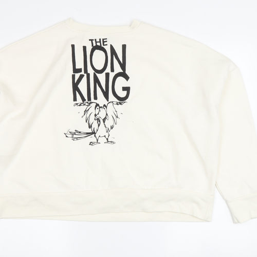 Disney Women's Ivory Lion King Sweatshirt L