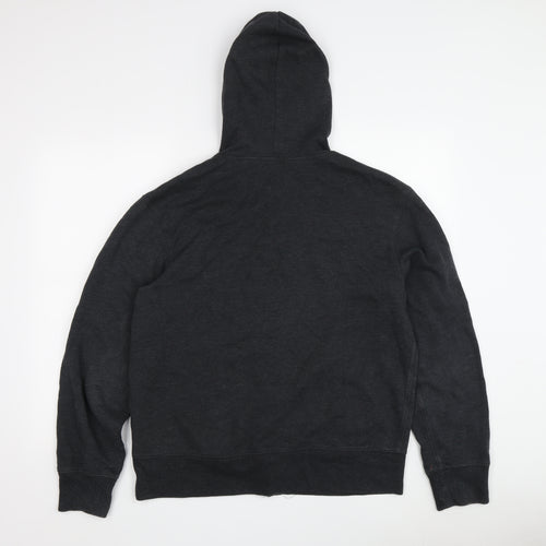 Gap Men's Black Full Zip Hoodie M with Logo