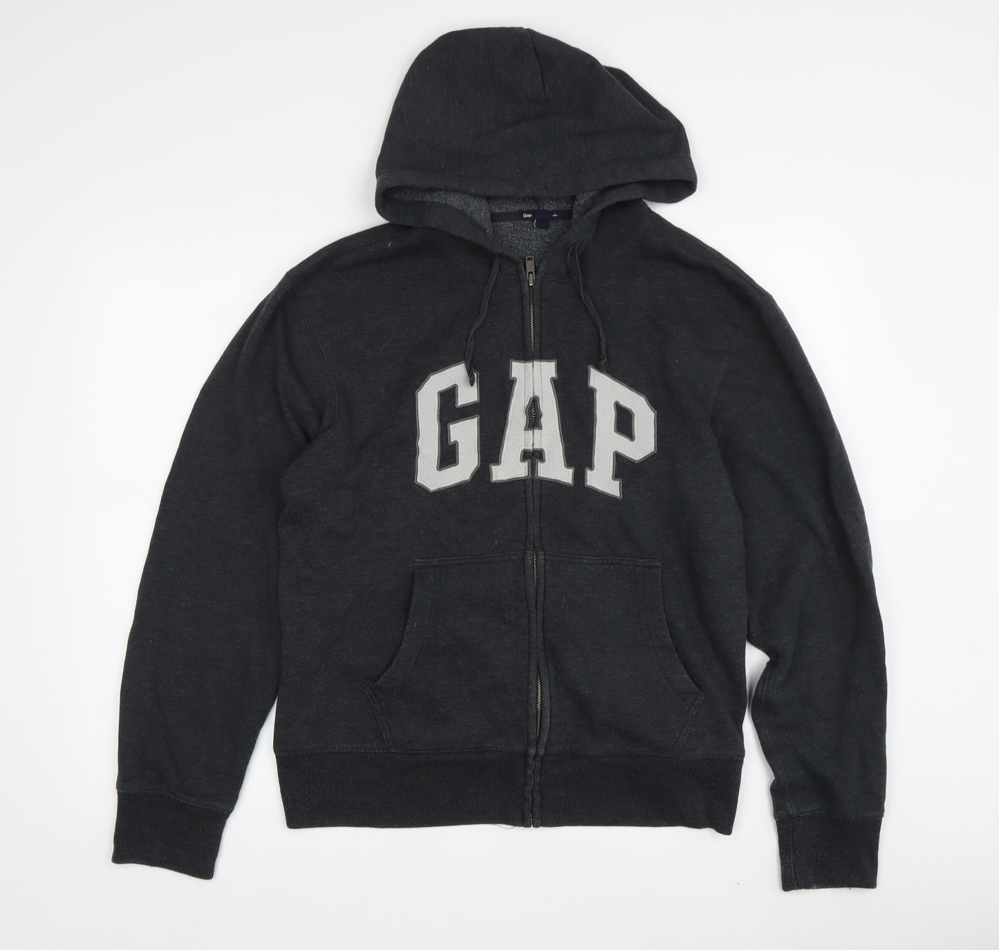 Gap Men's Black Full Zip Hoodie M with Logo