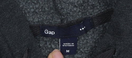 Gap Men's Black Full Zip Hoodie M with Logo